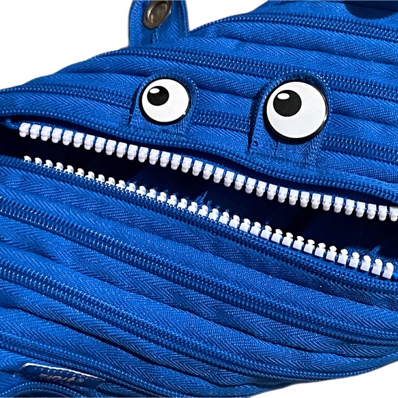 Zipit Monster 3-Ring Pencil Case, Royal Blue - Picture 3 of 5
